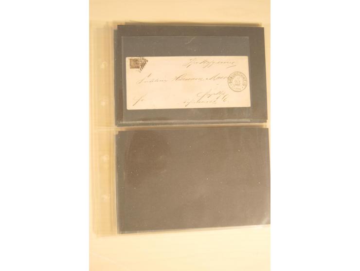 Bayern-Württemberg, interessante Briefe-Sammlung in 3 Bänden mit besseren Frankaturen, u.a. Braunschweig Mi.-Nr. 2, Helgoland