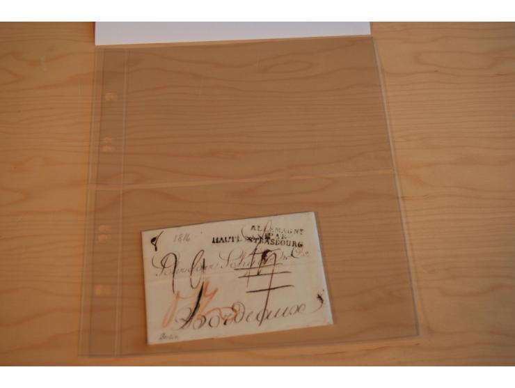 1800/60 (ca.), rd. 700 markenlose Briefe, ganz überwiegend Transitpost in das Ausland mit vielen besseren Stempeln und Stempe