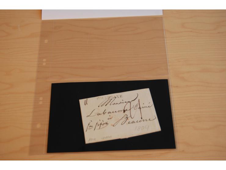 1800/60 (ca.), rd. 700 markenlose Briefe, ganz überwiegend Transitpost in das Ausland mit vielen besseren Stempeln und Stempe