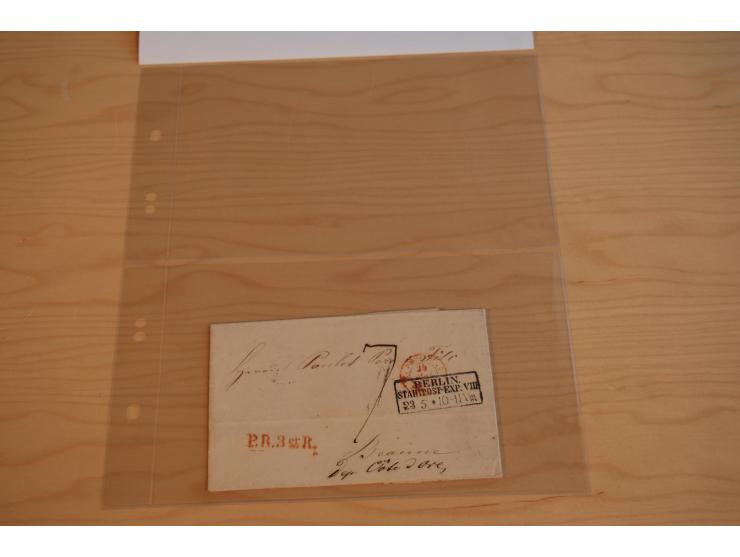 1800/60 (ca.), rd. 700 markenlose Briefe, ganz überwiegend Transitpost in das Ausland mit vielen besseren Stempeln und Stempe