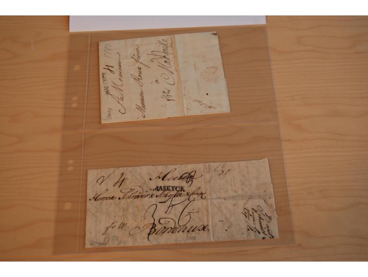 1800/60 (ca.), rd. 700 markenlose Briefe, ganz überwiegend Transitpost in das Ausland mit vielen besseren Stempeln und Stempe
