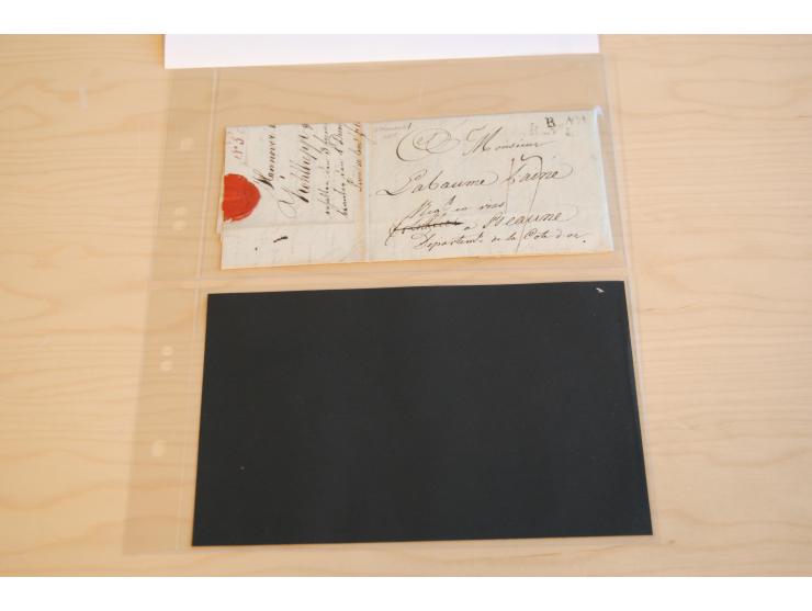 1800/60 (ca.), rd. 700 markenlose Briefe, ganz überwiegend Transitpost in das Ausland mit vielen besseren Stempeln und Stempe