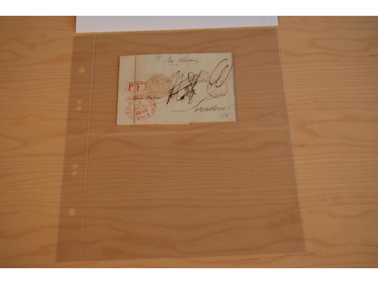 1800/60 (ca.), rd. 700 markenlose Briefe, ganz überwiegend Transitpost in das Ausland mit vielen besseren Stempeln und Stempe