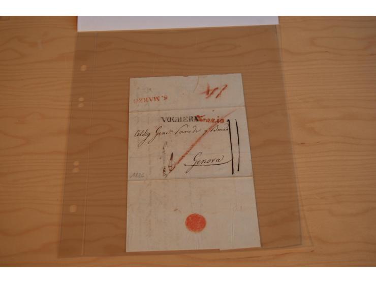 1800/60 (ca.), rd. 700 markenlose Briefe, ganz überwiegend Transitpost in das Ausland mit vielen besseren Stempeln und Stempe