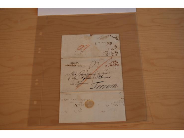 1800/60 (ca.), rd. 700 markenlose Briefe, ganz überwiegend Transitpost in das Ausland mit vielen besseren Stempeln und Stempe
