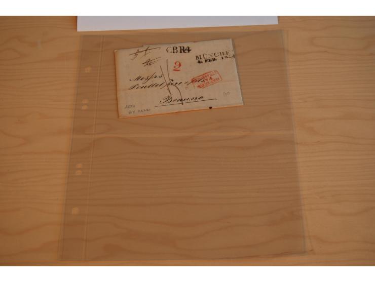1800/60 (ca.), rd. 700 markenlose Briefe, ganz überwiegend Transitpost in das Ausland mit vielen besseren Stempeln und Stempe