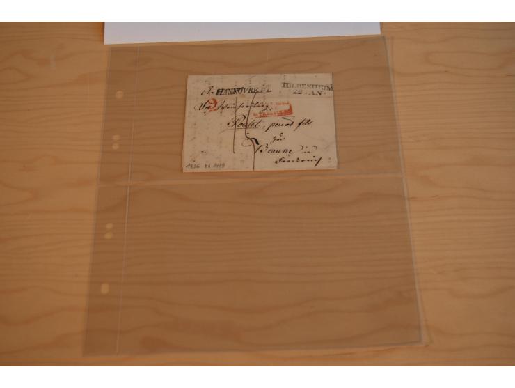 1800/60 (ca.), rd. 700 markenlose Briefe, ganz überwiegend Transitpost in das Ausland mit vielen besseren Stempeln und Stempe
