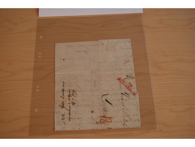 1800/60 (ca.), rd. 700 markenlose Briefe, ganz überwiegend Transitpost in das Ausland mit vielen besseren Stempeln und Stempe