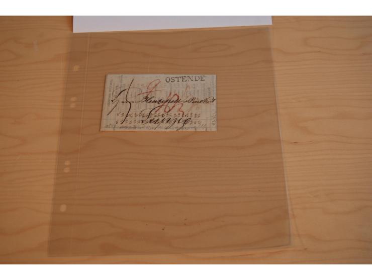 1800/60 (ca.), rd. 700 markenlose Briefe, ganz überwiegend Transitpost in das Ausland mit vielen besseren Stempeln und Stempe