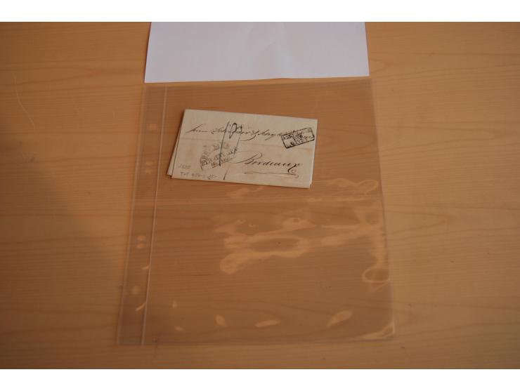 1800/60 (ca.), rd. 700 markenlose Briefe, ganz überwiegend Transitpost in das Ausland mit vielen besseren Stempeln und Stempe