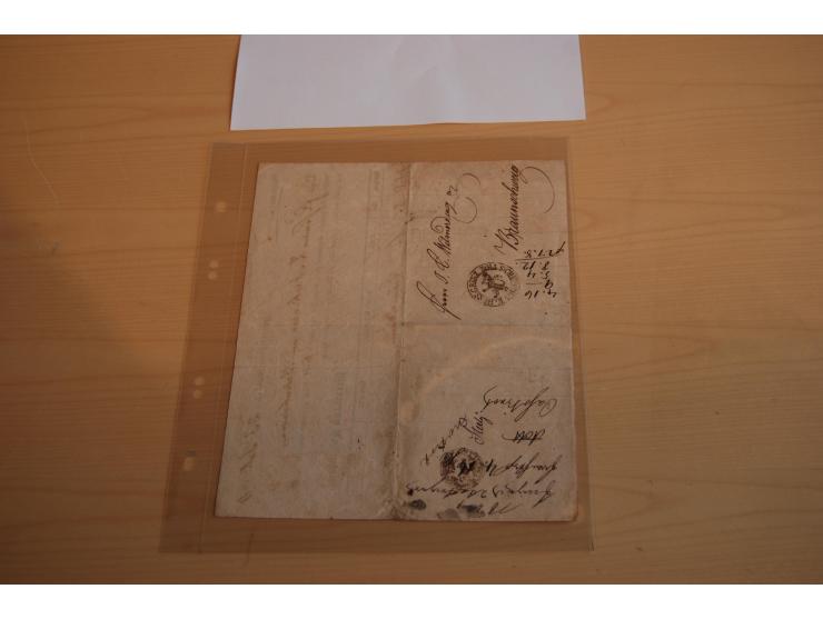 1800/60 (ca.), rd. 700 markenlose Briefe, ganz überwiegend Transitpost in das Ausland mit vielen besseren Stempeln und Stempe