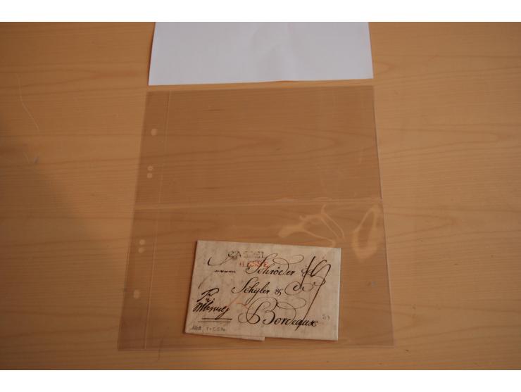 1800/60 (ca.), rd. 700 markenlose Briefe, ganz überwiegend Transitpost in das Ausland mit vielen besseren Stempeln und Stempe