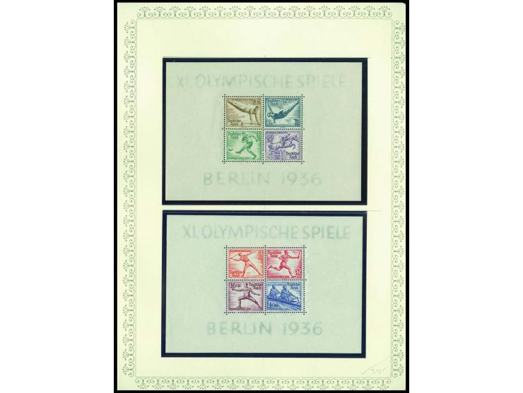 1923/45, sehr umfangreiche und bis auf Block 2 weit überkomplette ungebrauchte/postfrische und gestempelte Sammlung mit einer