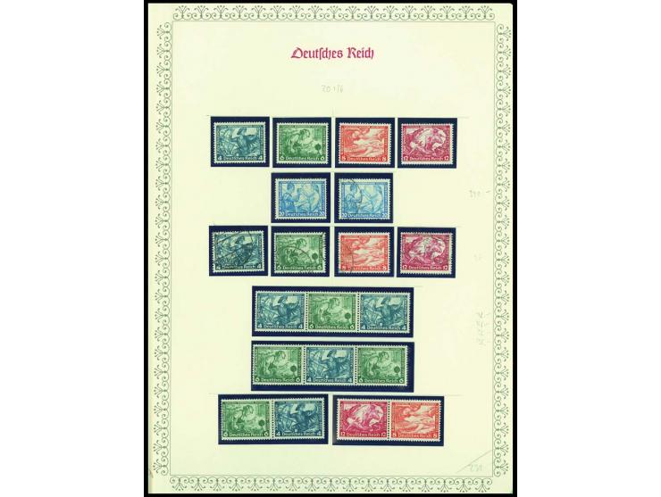 1923/45, sehr umfangreiche und bis auf Block 2 weit überkomplette ungebrauchte/postfrische und gestempelte Sammlung mit einer