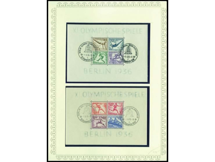 1923/45, sehr umfangreiche und bis auf Block 2 weit überkomplette ungebrauchte/postfrische und gestempelte Sammlung mit einer