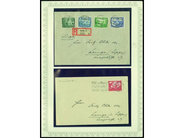 1923/45, sehr umfangreiche und bis auf Block 2 weit überkomplette ungebrauchte/postfrische und gestempelte Sammlung mit einer