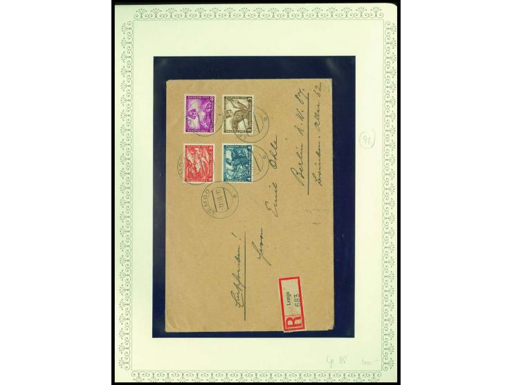 1923/45, sehr umfangreiche und bis auf Block 2 weit überkomplette ungebrauchte/postfrische und gestempelte Sammlung mit einer