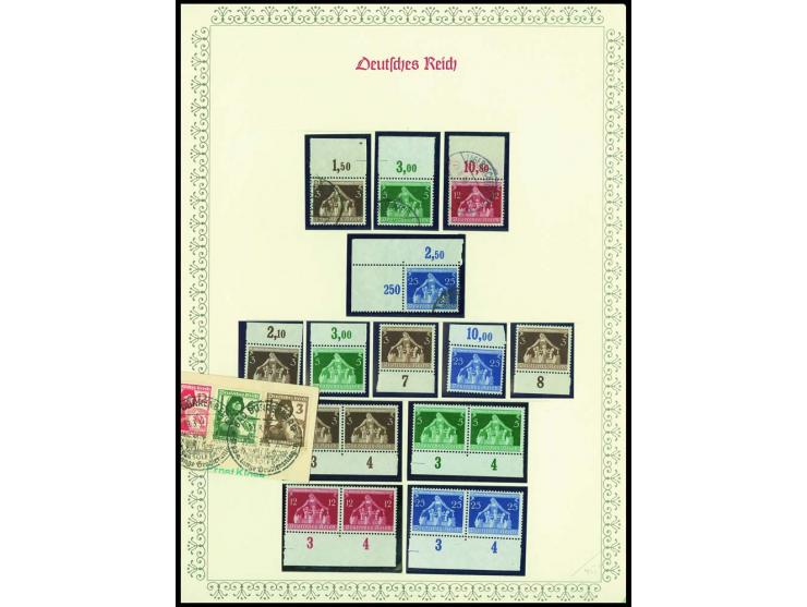 1923/45, sehr umfangreiche und bis auf Block 2 weit überkomplette ungebrauchte/postfrische und gestempelte Sammlung mit einer