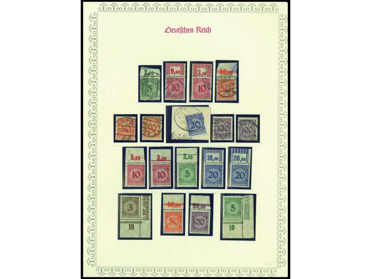 1923/45, sehr umfangreiche und bis auf Block 2 weit überkomplette ungebrauchte/postfrische und gestempelte Sammlung mit einer