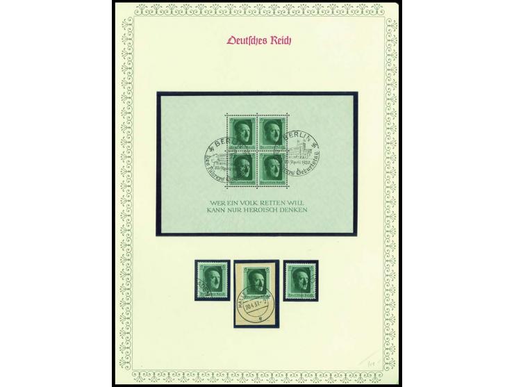 1923/45, sehr umfangreiche und bis auf Block 2 weit überkomplette ungebrauchte/postfrische und gestempelte Sammlung mit einer