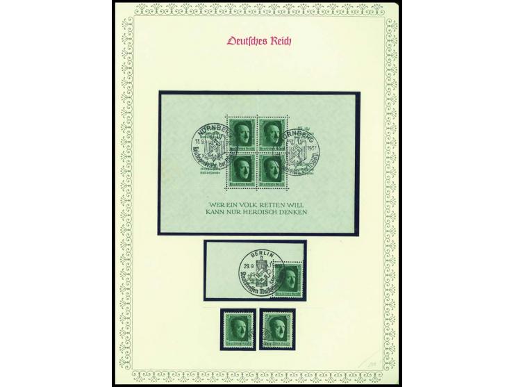1923/45, sehr umfangreiche und bis auf Block 2 weit überkomplette ungebrauchte/postfrische und gestempelte Sammlung mit einer