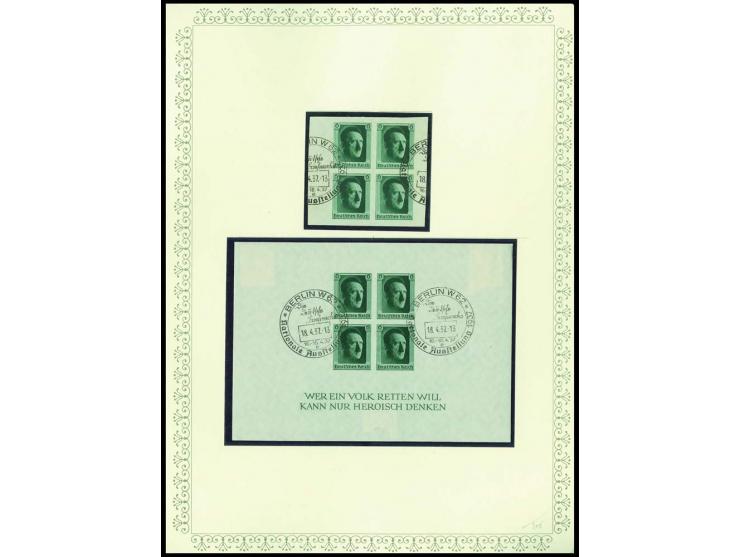 1923/45, sehr umfangreiche und bis auf Block 2 weit überkomplette ungebrauchte/postfrische und gestempelte Sammlung mit einer