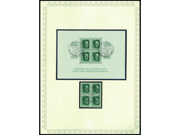 1923/45, sehr umfangreiche und bis auf Block 2 weit überkomplette ungebrauchte/postfrische und gestempelte Sammlung mit einer