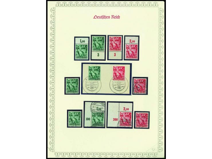 1923/45, sehr umfangreiche und bis auf Block 2 weit überkomplette ungebrauchte/postfrische und gestempelte Sammlung mit einer