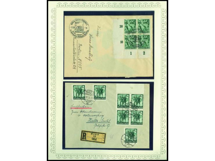 1923/45, sehr umfangreiche und bis auf Block 2 weit überkomplette ungebrauchte/postfrische und gestempelte Sammlung mit einer