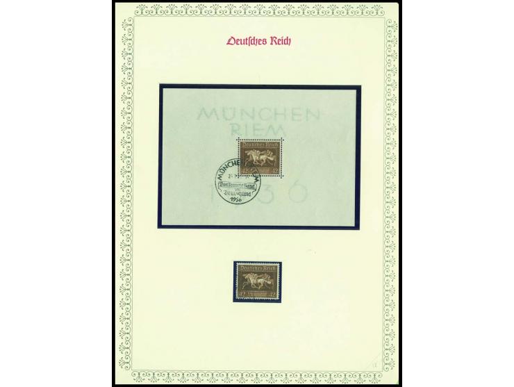 1923/45, sehr umfangreiche und bis auf Block 2 weit überkomplette ungebrauchte/postfrische und gestempelte Sammlung mit einer