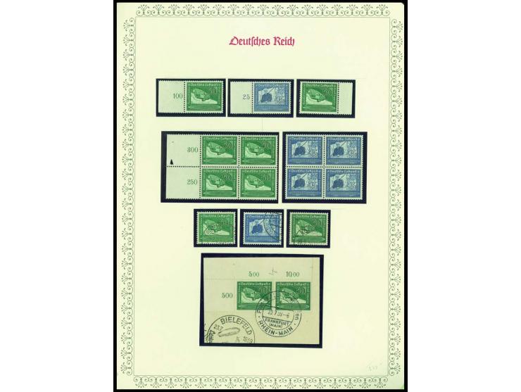 1923/45, sehr umfangreiche und bis auf Block 2 weit überkomplette ungebrauchte/postfrische und gestempelte Sammlung mit einer