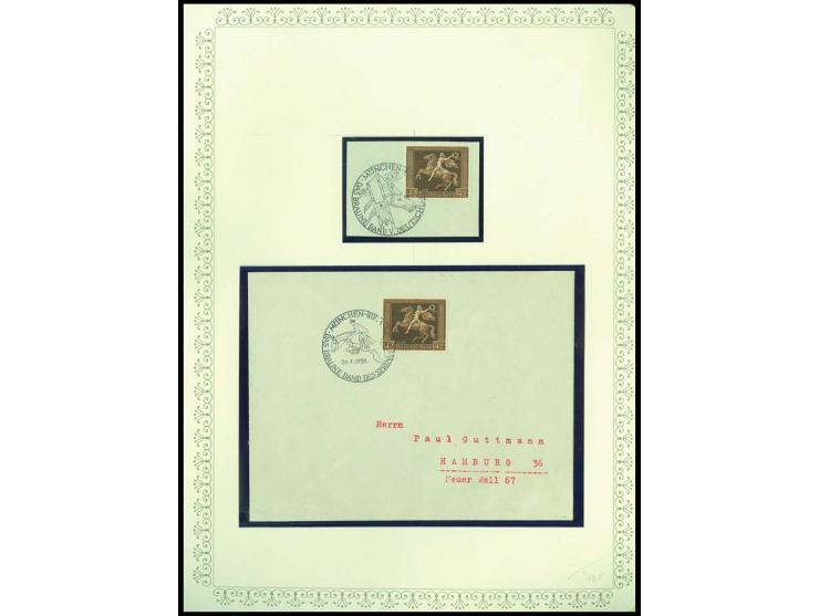 1923/45, sehr umfangreiche und bis auf Block 2 weit überkomplette ungebrauchte/postfrische und gestempelte Sammlung mit einer