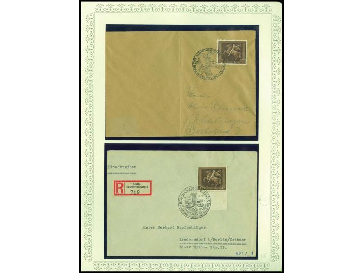 1923/45, sehr umfangreiche und bis auf Block 2 weit überkomplette ungebrauchte/postfrische und gestempelte Sammlung mit einer