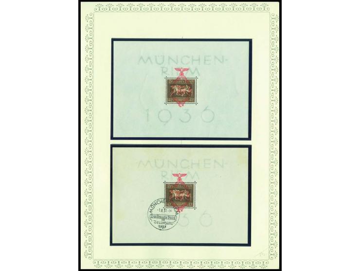1923/45, sehr umfangreiche und bis auf Block 2 weit überkomplette ungebrauchte/postfrische und gestempelte Sammlung mit einer