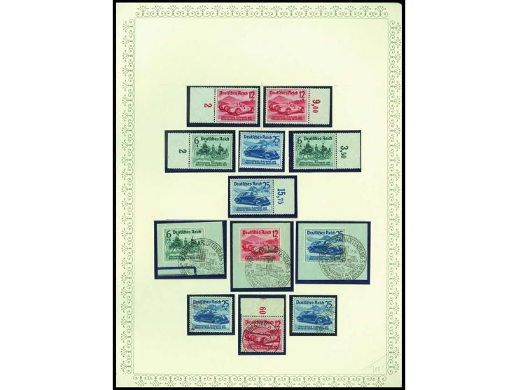 1923/45, sehr umfangreiche und bis auf Block 2 weit überkomplette ungebrauchte/postfrische und gestempelte Sammlung mit einer