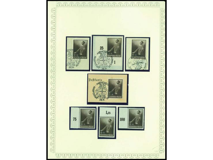 1923/45, sehr umfangreiche und bis auf Block 2 weit überkomplette ungebrauchte/postfrische und gestempelte Sammlung mit einer