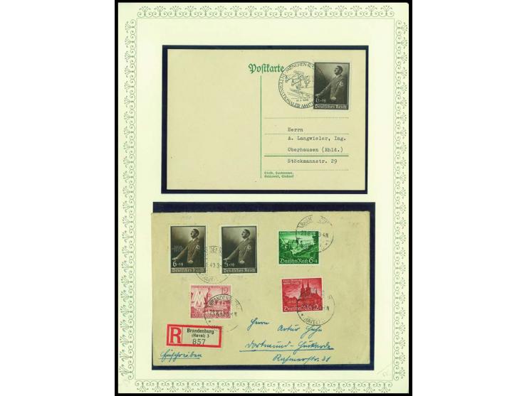 1923/45, sehr umfangreiche und bis auf Block 2 weit überkomplette ungebrauchte/postfrische und gestempelte Sammlung mit einer