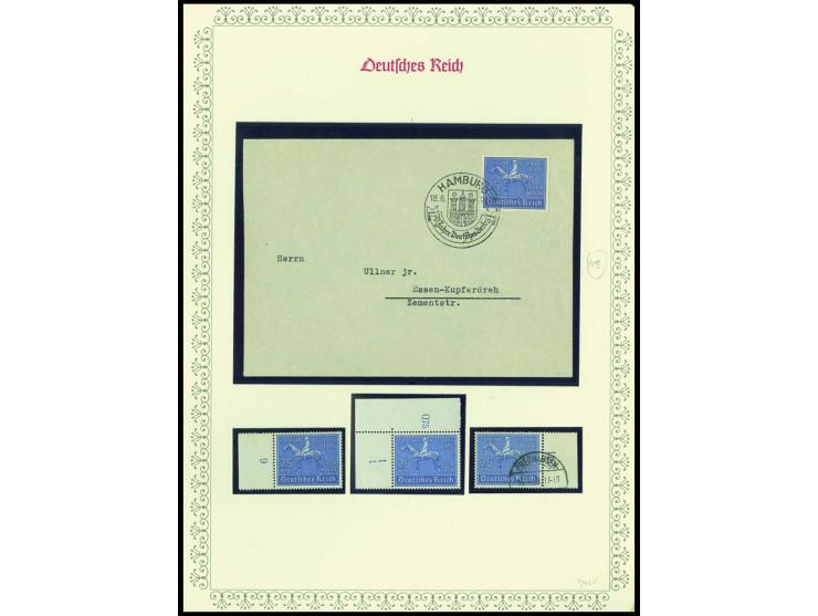 1923/45, sehr umfangreiche und bis auf Block 2 weit überkomplette ungebrauchte/postfrische und gestempelte Sammlung mit einer