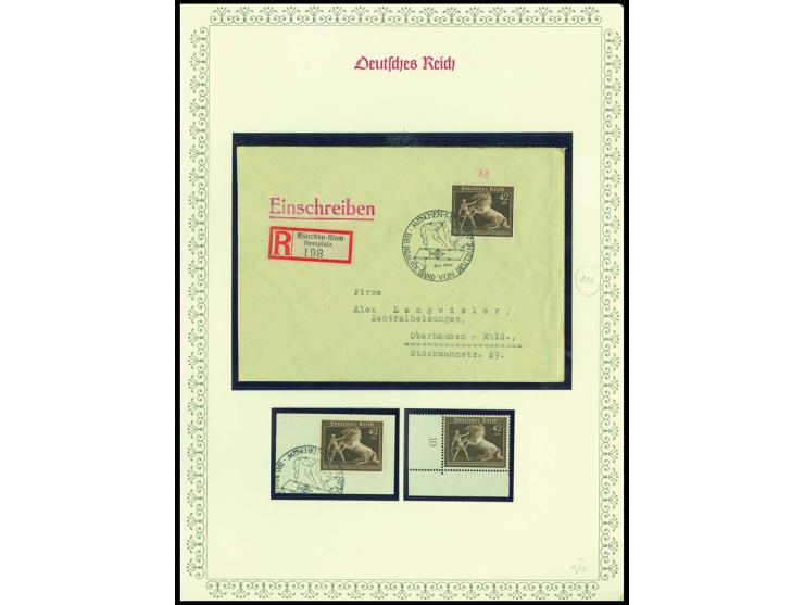1923/45, sehr umfangreiche und bis auf Block 2 weit überkomplette ungebrauchte/postfrische und gestempelte Sammlung mit einer