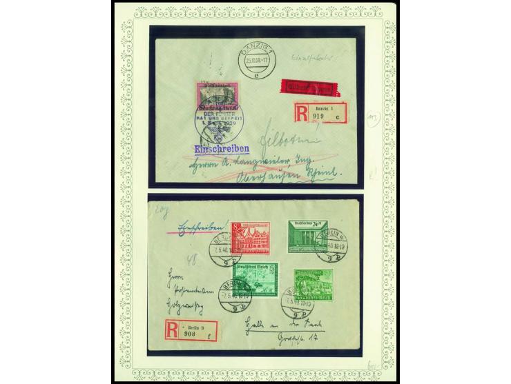 1923/45, sehr umfangreiche und bis auf Block 2 weit überkomplette ungebrauchte/postfrische und gestempelte Sammlung mit einer