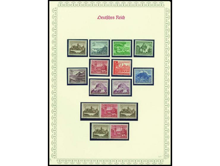 1923/45, sehr umfangreiche und bis auf Block 2 weit überkomplette ungebrauchte/postfrische und gestempelte Sammlung mit einer