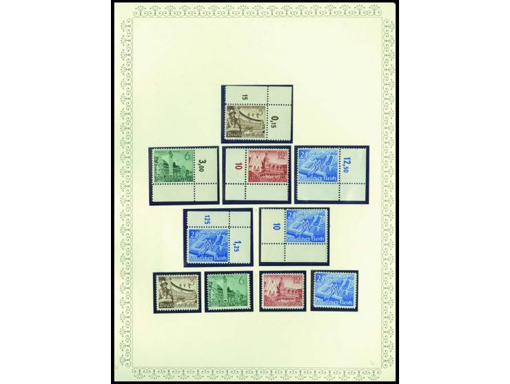 1923/45, sehr umfangreiche und bis auf Block 2 weit überkomplette ungebrauchte/postfrische und gestempelte Sammlung mit einer