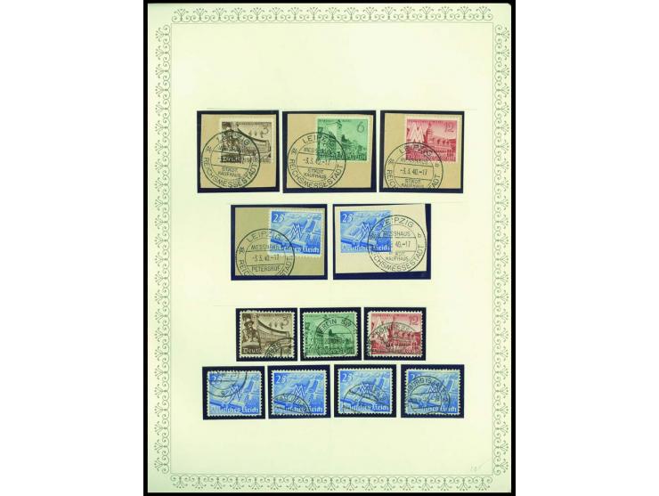 1923/45, sehr umfangreiche und bis auf Block 2 weit überkomplette ungebrauchte/postfrische und gestempelte Sammlung mit einer