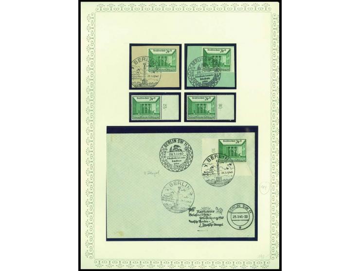 1923/45, sehr umfangreiche und bis auf Block 2 weit überkomplette ungebrauchte/postfrische und gestempelte Sammlung mit einer
