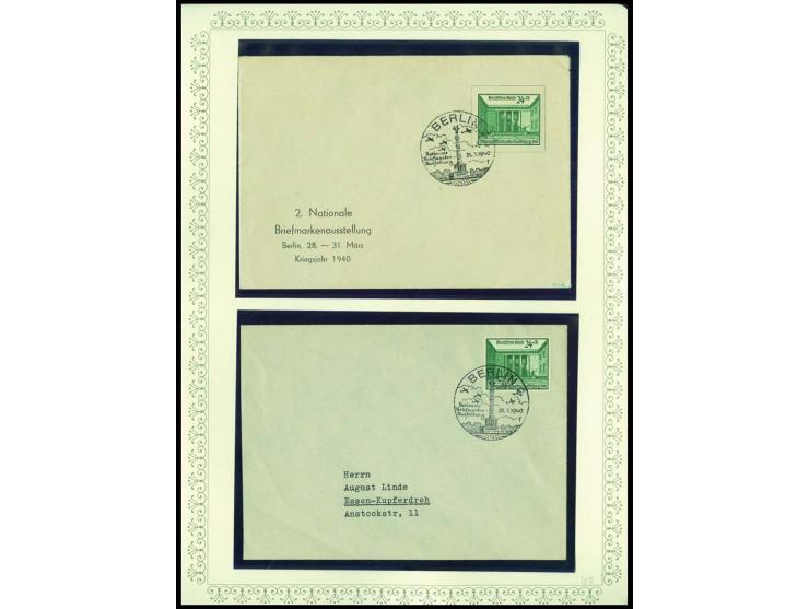1923/45, sehr umfangreiche und bis auf Block 2 weit überkomplette ungebrauchte/postfrische und gestempelte Sammlung mit einer