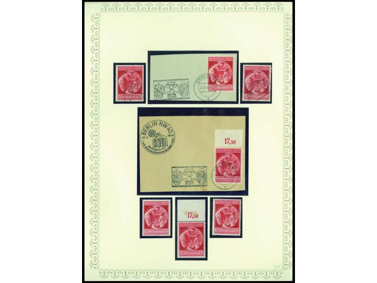 1923/45, sehr umfangreiche und bis auf Block 2 weit überkomplette ungebrauchte/postfrische und gestempelte Sammlung mit einer