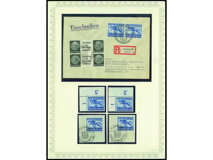 1923/45, sehr umfangreiche und bis auf Block 2 weit überkomplette ungebrauchte/postfrische und gestempelte Sammlung mit einer