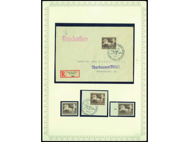 1923/45, sehr umfangreiche und bis auf Block 2 weit überkomplette ungebrauchte/postfrische und gestempelte Sammlung mit einer