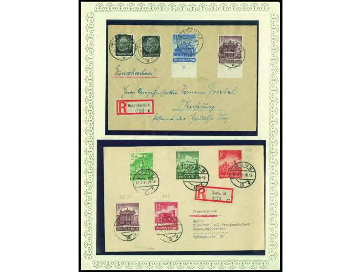 1923/45, sehr umfangreiche und bis auf Block 2 weit überkomplette ungebrauchte/postfrische und gestempelte Sammlung mit einer