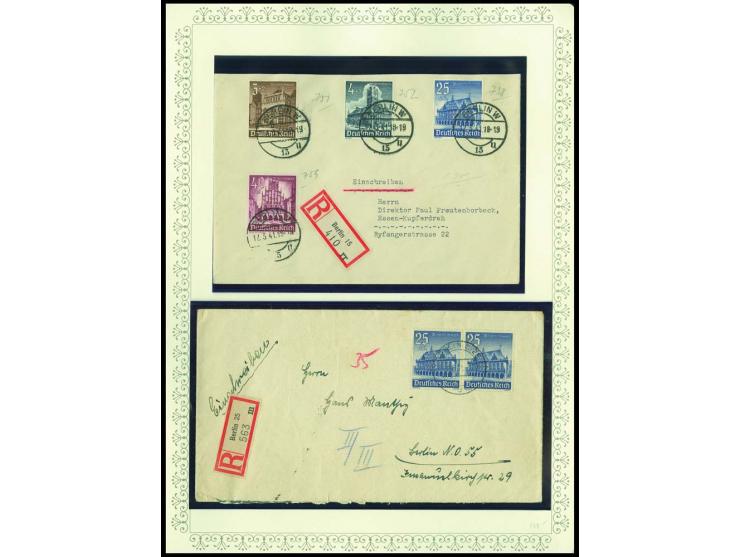 1923/45, sehr umfangreiche und bis auf Block 2 weit überkomplette ungebrauchte/postfrische und gestempelte Sammlung mit einer